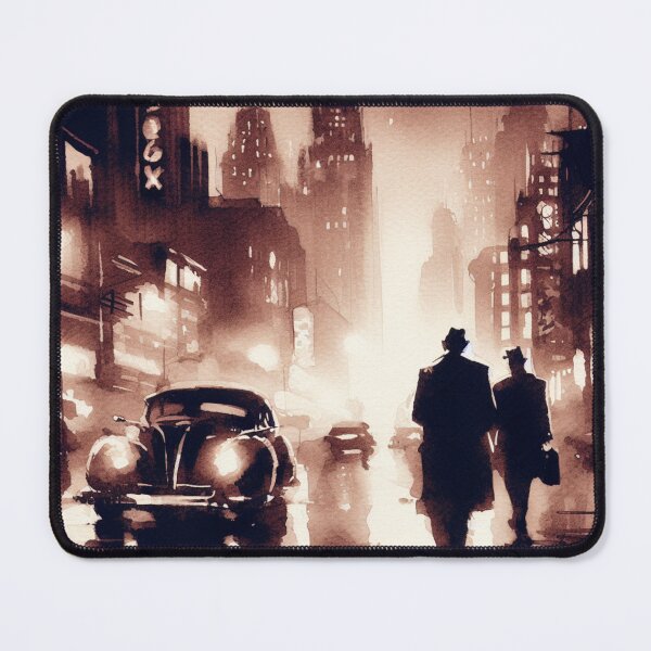 Item preview, 50s Noir poster Night Street [Watercolor] designed and sold by RESToRAPTOR.