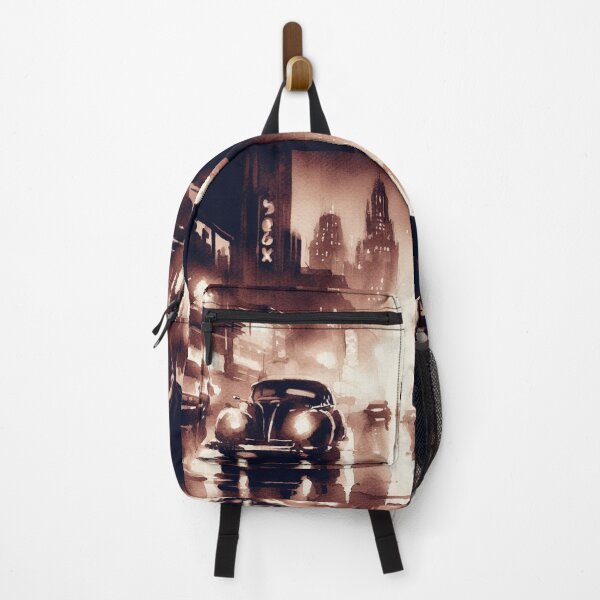 Item preview, 50s Noir poster Night Street [Watercolor] designed and sold by RESToRAPTOR.