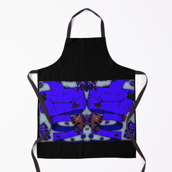 Item preview, Indigo Nervous Butterfly, abstract digital kaleidoscope butterfly art designed and sold by MayGreenAbgrall.