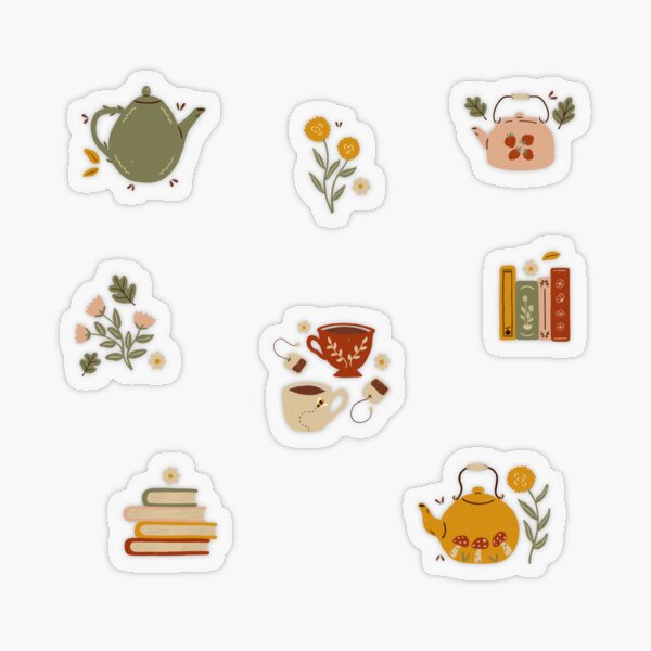 Item preview, Flowery Books and Tea designed and sold by ohjessmarie.