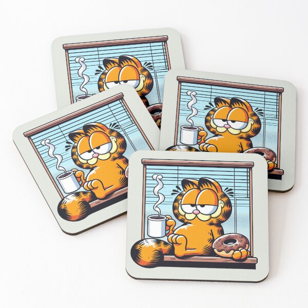 Item preview, Garfield Drinking Coffee designed and sold by kgbgallery.