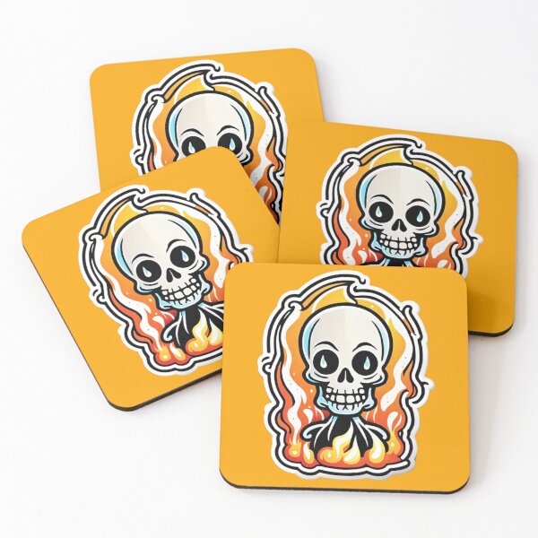 Item preview, Flaming Fred – The Cheerful Skull designed and sold by digistampdesign.