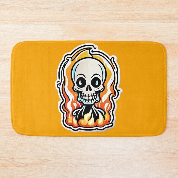 Item preview, Flaming Fred – The Cheerful Skull designed and sold by digistampdesign.