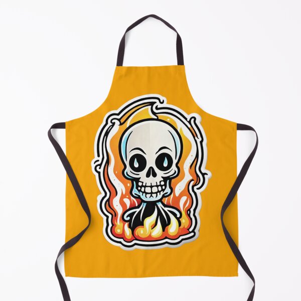 Item preview, Flaming Fred – The Cheerful Skull designed and sold by digistampdesign.