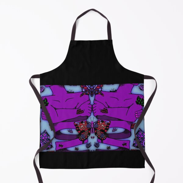 Item preview, Purple Nervous Butterfly, abstract digital kaleidoscope butterfly art designed and sold by MayGreenAbgrall.