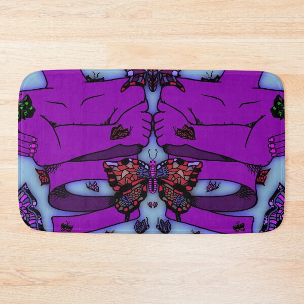 Item preview, Purple Nervous Butterfly, abstract digital kaleidoscope butterfly art designed and sold by MayGreenAbgrall.
