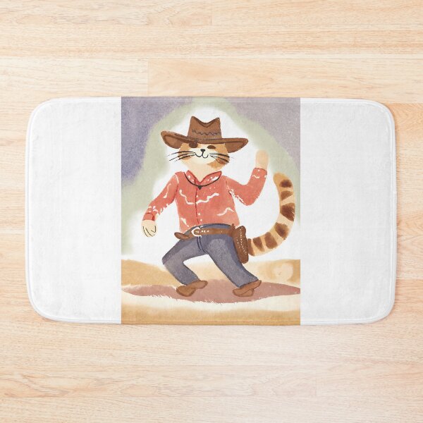 Item preview, WATERCOLOUR COWBOY CAT T-SHIRT designed and sold by Similce.