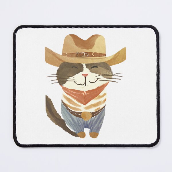 Item preview, CUTE WATERCOLOR COWBOY CAT T-SHIRT designed and sold by Similce.