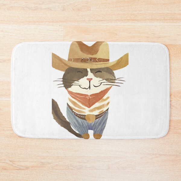 Item preview, CUTE WATERCOLOR COWBOY CAT T-SHIRT designed and sold by Similce.