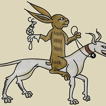 Artwork thumbnail, The Charming Riding Rabbit by MargiKnights