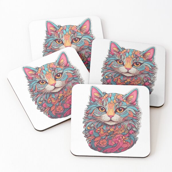 Item preview, Psychedelic Cat designed and sold by CharlieMakes.