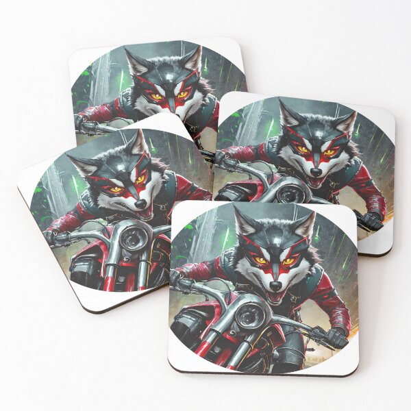 Item preview, Wolf Racer on a Motorcycle designed and sold by BADESIGNZZ.