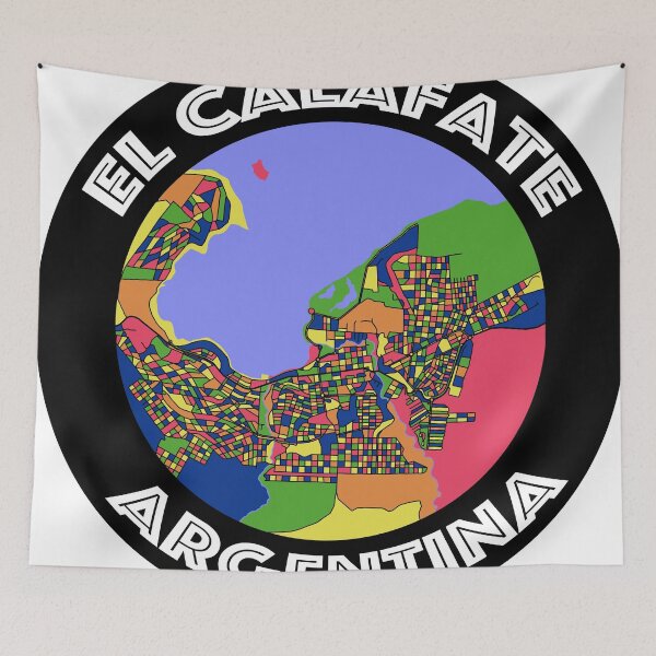 Item preview, El Calafate, Argentina Colorful Map designed and sold by John Mashburn.