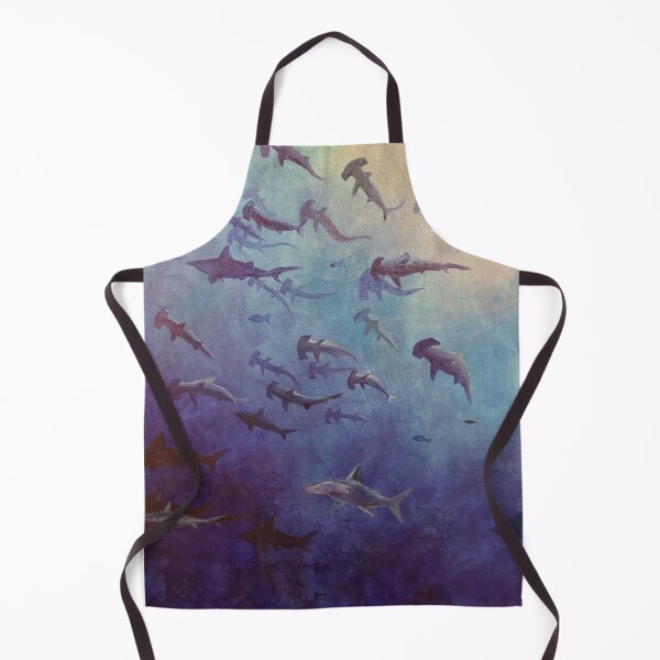 Item preview, Blue Acrylic Painted Sharks designed and sold by smileitsanna.
