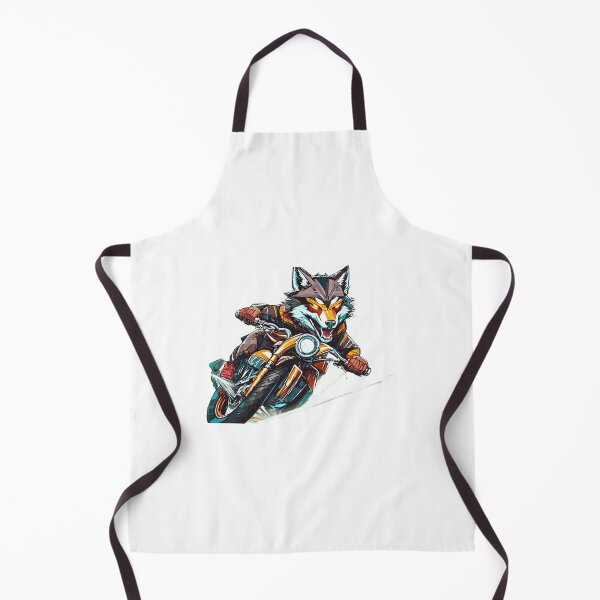 Item preview, Wolf Getting That Curve on his Motorcycle designed and sold by BADESIGNZZ.