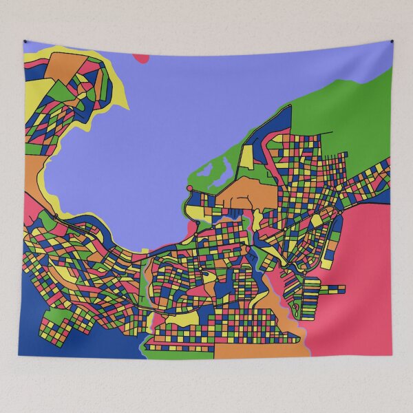 Item preview, El Calafate, Argentina Colorful Map designed and sold by John Mashburn.