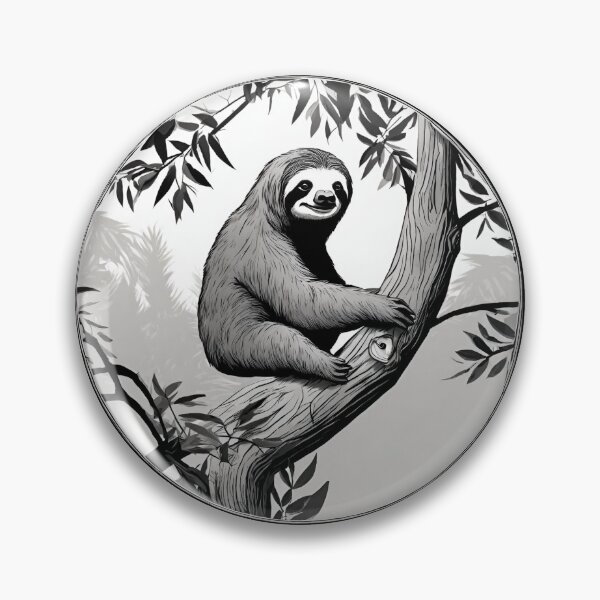 Item preview, Sloth in a tree designed and sold by MollyPetDesigns.