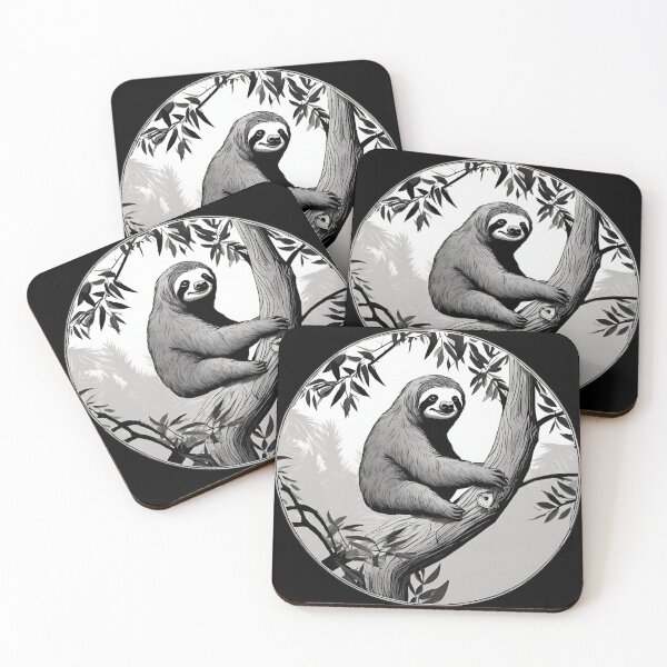 Item preview, Sloth in a tree designed and sold by MollyPetDesigns.