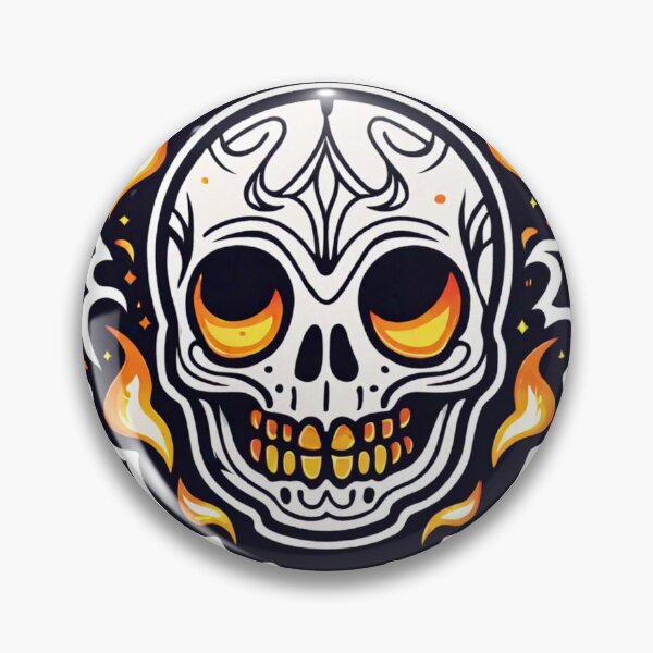 Item preview, Prankster Skullfire – The Flaming Grin designed and sold by digistampdesign.