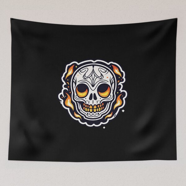 Item preview, Prankster Skullfire – The Flaming Grin designed and sold by digistampdesign.
