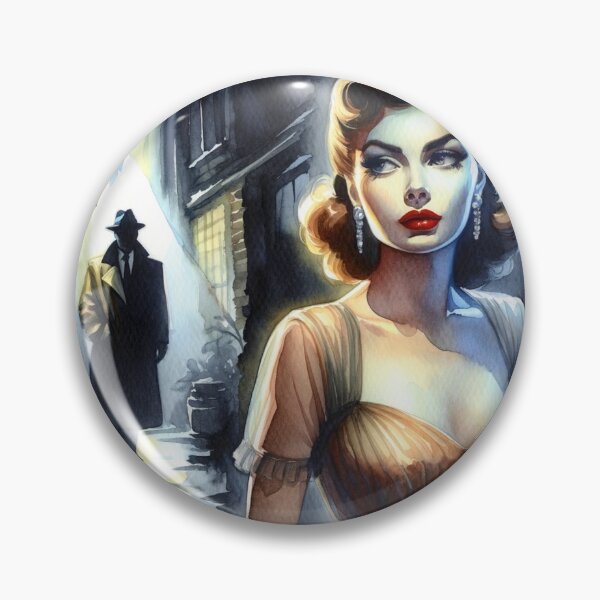 Item preview, 50s Noir poster Persecutor [Watercolor] designed and sold by RESToRAPTOR.