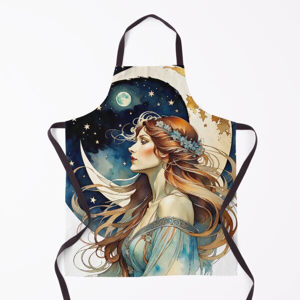 Item preview, Lady and Moon 3 designed and sold by Kallak-AI-Art.