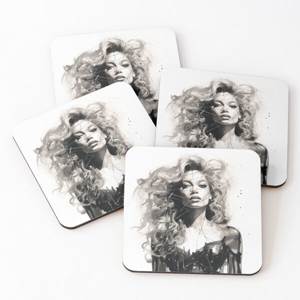 Item preview, Beyonce wonderful icon black ink designed and sold by AnemochorieArt.