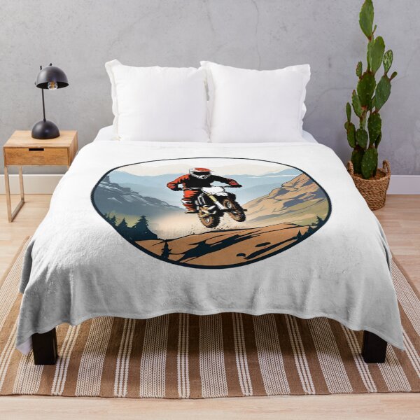 Item preview, Motocross Dirt Biker on a Mountain Adventure designed and sold by CharmStudio.