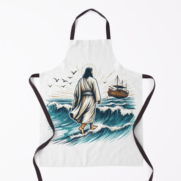 Item preview, Jesus walking on the waves of the Sea of Galilee, designed and sold by PaintMeWorld.