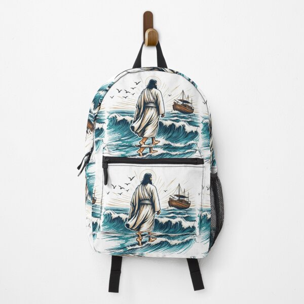 Item preview, Jesus walking on the waves of the Sea of Galilee, designed and sold by PaintMeWorld.