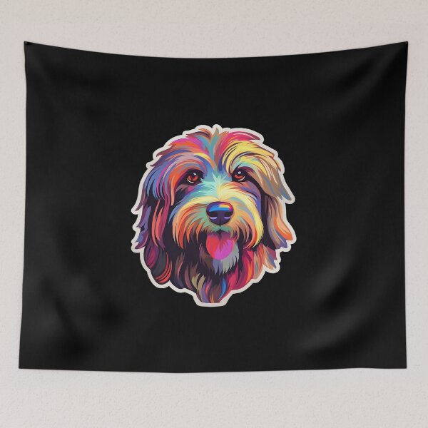 Item preview, Komondor in WPAP style designed and sold by CUTEDOGGIEZ.
