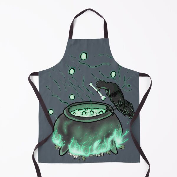 Item preview, Cute Crow Making a Spooky Potion designed and sold by AidanThomasArt.