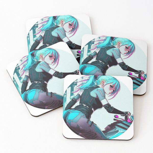 Item preview, Cyberpunk Biker Girl Getting on Motorcycle designed and sold by BADESIGNZZ.