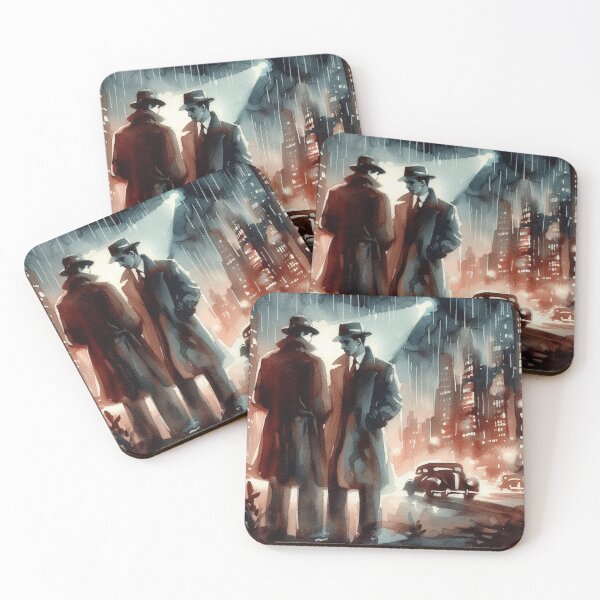Item preview, 50s Noir poster Spy [Watercolor] designed and sold by RESToRAPTOR.