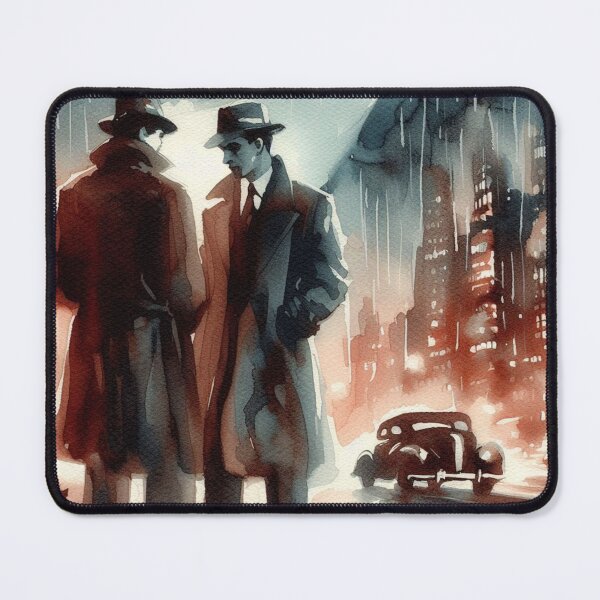 Item preview, 50s Noir poster Spy [Watercolor] designed and sold by RESToRAPTOR.