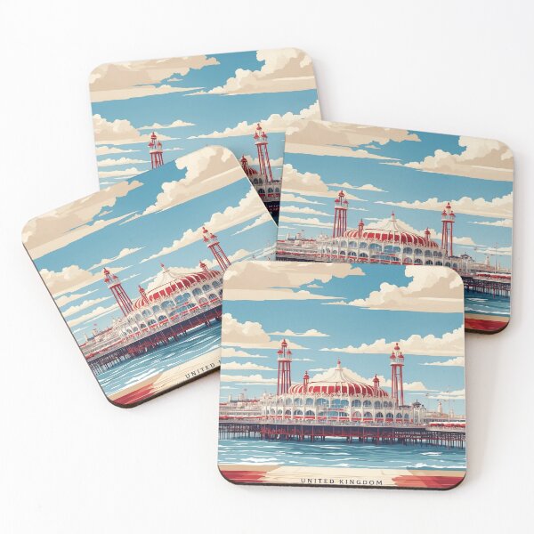 Item preview, Brighton Palace Pier United Kingdom Vintage Poster Tourism  designed and sold by TravelersGems.