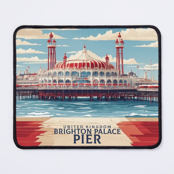 Item preview, Brighton Palace Pier United Kingdom Vintage Poster Tourism designed and sold by TravelersGems.