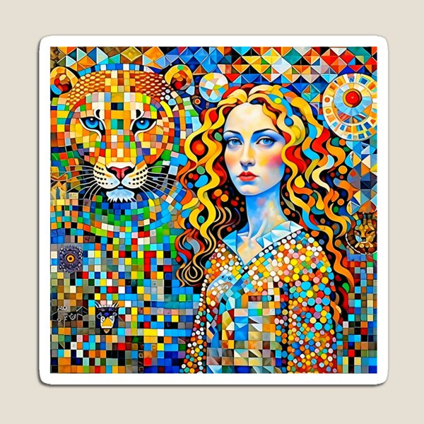Item preview, The girl and the lion. designed and sold by Natalia-Vlad.