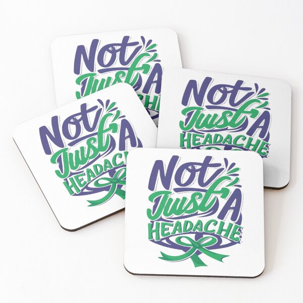 Item preview, Idiopathic Intracranial Hypertension Awareness Not Just A Headache IIH Ribbon Hearts IIH Warrior designed and sold by UrbanGraphixs.