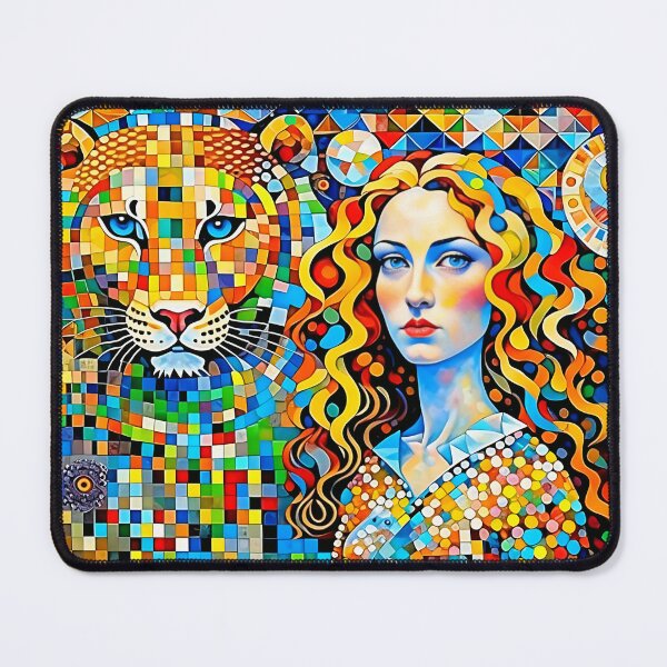 Item preview, The girl and the lion. designed and sold by Natalia-Vlad.