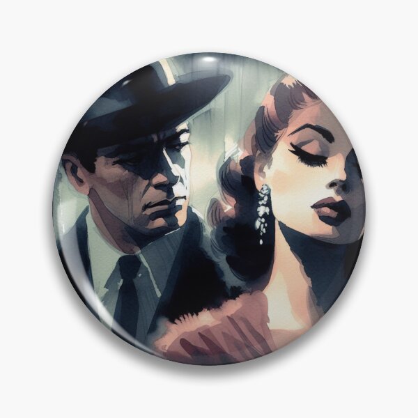 Item preview, 50s Noir poster Supporter [Watercolor] designed and sold by RESToRAPTOR.