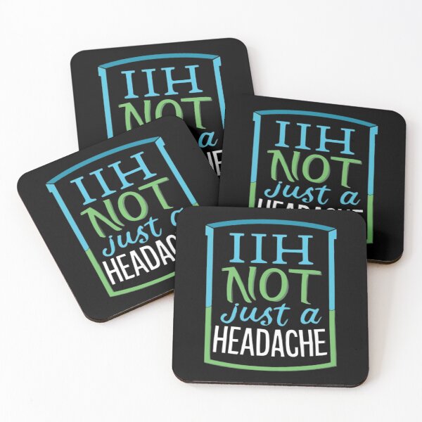 Item preview, Idiopathic Intracranial Hypertension Awareness Not Just A Headache IIH Ribbon Hearts IIH Warrior designed and sold by UrbanGraphixs.