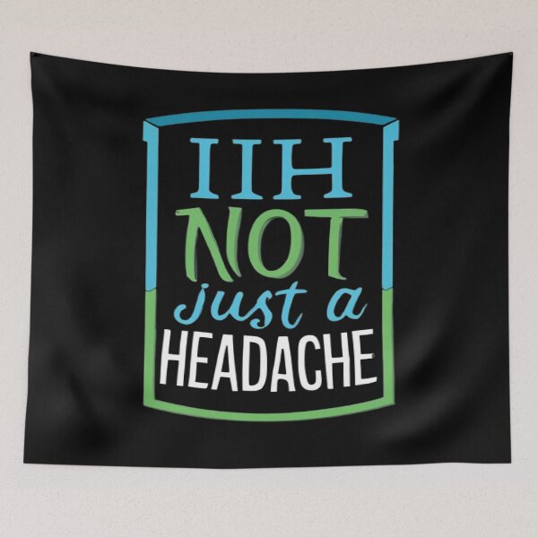 Item preview, Idiopathic Intracranial Hypertension Awareness Not Just A Headache IIH Ribbon Hearts IIH Warrior designed and sold by UrbanGraphixs.