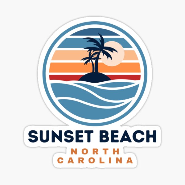 Sunset Beach North Carolina Sticker