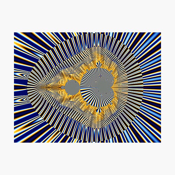 Mandelbrot with stripes Photographic Print
