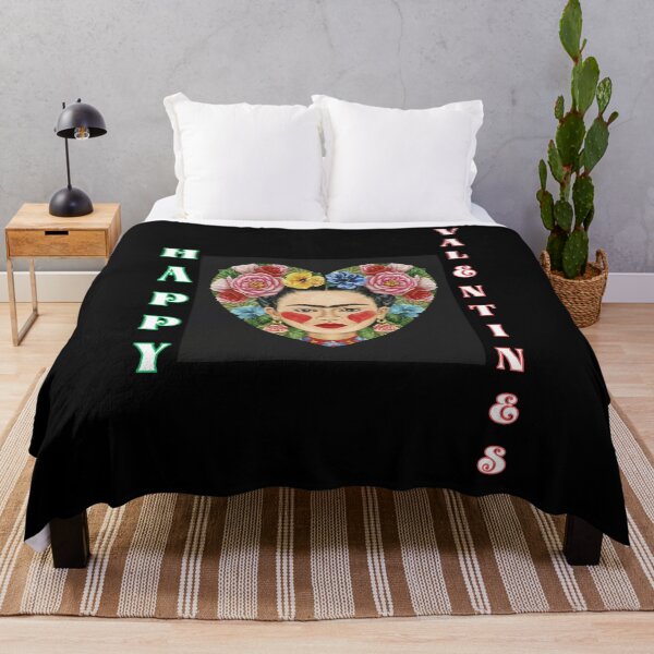 Item preview, Frida Kahlo say happy valentines with heart in romantic style for valentines day gifts designed and sold by thankful-loco.