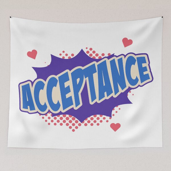Item preview, Acceptance, Love, Pop Art, Motivational Quotes, Inspirational Quotes, LGBT, Gay Quotes, Lesbian Quotes, Pride, Gay Pride, designed and sold by Henrylizarraga.