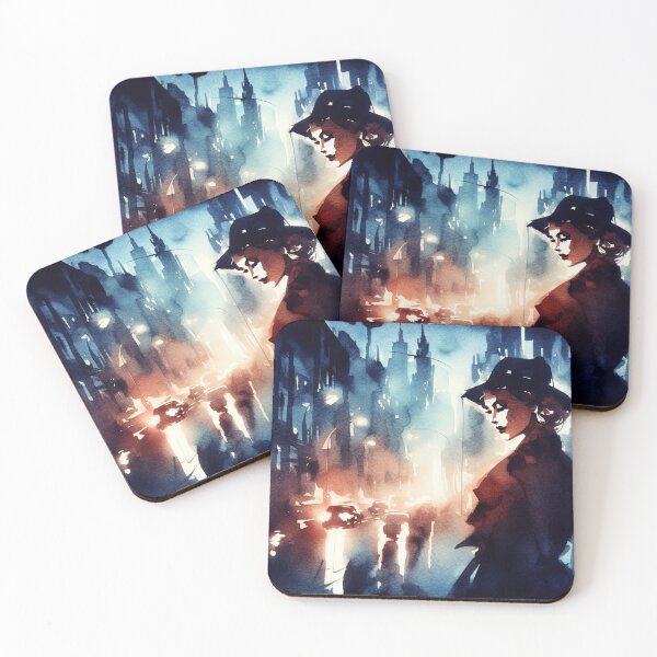 Item preview, 50s Noir poster Woman [Watercolor] designed and sold by RESToRAPTOR.