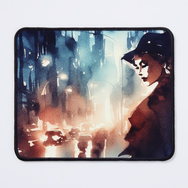 Item preview, 50s Noir poster Woman [Watercolor] designed and sold by RESToRAPTOR.