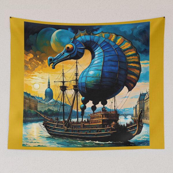 Item preview, Budapest happened blue Seahorse designed and sold by filusattila.